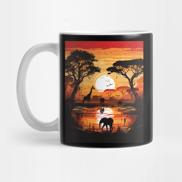 Safari Squad African Safari Animals Wildlife Animal Lovers Gift by Positive Designer